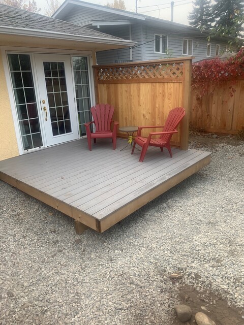 New deck install with privacy